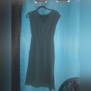 J. Crew Black Sleeveless V-Neck Midi Sundress